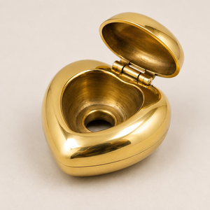 Cigarette Heart <b>Ashtray</b> Handmade Decorative Metal <b>Ashtray</b> Heart Shaped Tabletop <b>Ashtray</b> for Home Office Bar Lounge Restaurant - Product Image 5
