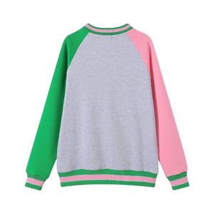 เสื้อสเวตเชิ้ตคอกลม AKA Grey Chenille แบบยูนิเซ็กซ์ พรีเมียม ปักลายตัวอักษรกรีก สวมใส่สบาย เหมาะสำหรับลำลอง - Product Image 2