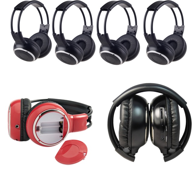 Long Lasting UHF Silent Disco Headphones with Detachable Battery, Foldable RF Headset for DJ Mixer & Smartphone