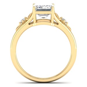 REYES Customized 925 Sterling <b>Silver</b> Engagement <b>Rings</b> 14K 18K Gold 2.56 Carat Radiant Cut Moissanite Wedding Gift Jewelry - Product Image 4