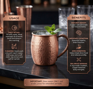 Mug en cuivre Moscow Mule, tasse à boire avec poignée en métal, design optimal, mug à bière plaqué cuivre, best-seller - Product Image 2
