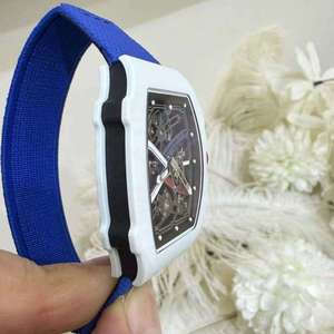 Richard Carbon Fiber Barrel-Shaped Mechanical Men's High-<b>End</b> Sports Watch Pointer Water Resistant 50m RM67 Cross-Border Foreign - Product Image 6
