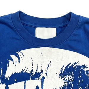 Camiseta Oversize de Cuello Redondo con Efecto Desgastado y Estampado Personalizado, Manga Corta, Tejido de Algodón Lavado, Estilo Urbano - Product Image 2