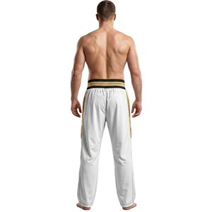 <b>White</b> Triple Band Waist Boxing <b>Trousers</b> Premium Athletic Fabric Comfortable Fightwear Professional Boxing <b>Trousers</b> - Product Image 2