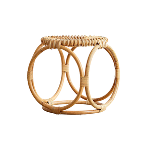 <b>High</b> Quality Handcrafted Natural Rattan <b>Stool</b> Bohemian Accent Seat, Decorative Side <b>Table</b> & Woven Home Decor Furniture - Product Image 1