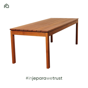 Modern Outdoor Restaurant Tables Set Waterproof Teak Wood Dining Tables for Living Room Bedroom Cafe Bistro Resorts Hotels - Product Image 6