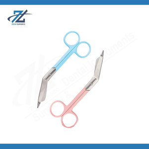 Lister Bandage Scissors 5.5" Set of 2 Stainless Steel First Aid Trauma Shears with Sky Blue & Pink Color Coating for Medical - Product Image 2