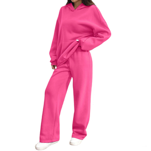 Survêtements d'hiver pour femmes de haute qualité, surdimensionnés, design élégant, logo personnalisé, vêtements de sport, fitness, 100% coton, écologiques - Product Image 3