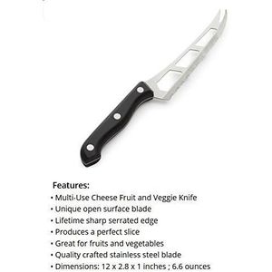 Coltello Multiuso CK-300 Argento per Formaggio, Frutta e Verdura - Utensili per Formaggio - Product Image 2