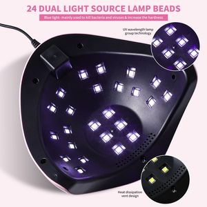 Lampada UV LED per Unghie 48W con Sensore Automatico, Asciugatura Rapida, 3 Impostazioni Timer, Porta Piccola per Smalto Gel - Product Image 2