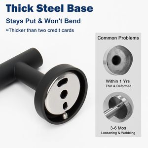 Ganci per Asciugamani in Acciaio Inox SUS 304 Resistenti, Gancio Porta Accappatoio per Bagno, Soggiorno, Hotel, Cucina, Garage - Product Image 2