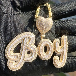 Hip Hop Pass Diamond Tester Iced Out 925 Sterling <b>Silver</b> <b>Initial</b> Name Alphabet Custom Diamond Moissanite Letter <b>Pendant</b> For Men - Product Image 5