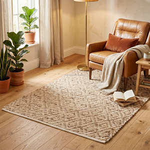 Rust Multi Stripe Handmade Leather Area <b>Rug</b> for Bedroom <b>Rustic</b> Mid Century Modern & Contemporary Home - Product Image 6