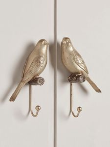 Ganchos de Pared Vintage con Forma de Pájaro, de Hierro Fundido, Resistentes al Óxido, Perchero de Una Sola Capa para Paredes Detrás de Puertas - Product Image 1