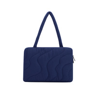 Housse pour ordinateur portable matelassée blanche, sac de protection rembourré pour ordinateur portable, étui pour ordinateur en tissu doux pour appareils de 14 pouces