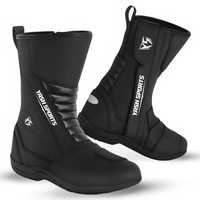 Bottes de moto tout-terrain YASH SPORTS YS-MB-018 personnalisées, imperméables, en tissu 120g, toutes saisons, unisexes, chaussures de motard