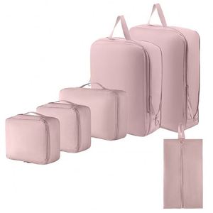 Compression 6 Set Packing Organizer Bags for Travel Cubes Luggage Organizers <b>Storage</b> Bag - Product Image 4