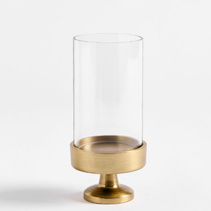 Hot-Sale Metal Bases with <b>Glass</b> Hurricane Candle <b>Holder</b> For Wedding, Christmas Table Decoration - Product Image 1