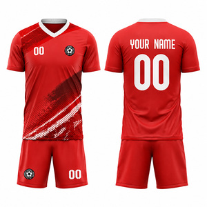 Uniforme de Fútbol Corto Sublimado Personalizado al por Mayor, de Secado Rápido, 100% Impreso, Calidad Profesional, Unisex, para Equipos - Product Image 2