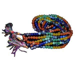 Cuentas talladas a mano de Opalite 108 Jap Mala Gemstone Jap Mala para estilos religiosos y de amor Colección en línea disponible - Product Image 3