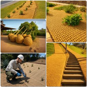 730 GSM Jute géotextile tapis de contrôle de l'érosion du sol tissu écologique pour l'aménagement paysager jardinage contrôle des mauvaises herbes Agriculture RTS - Product Image 5