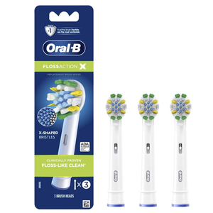 Oral-B FlossAction Electric <b>Toothbrush</b> Replacement Brush <b>Heads</b> Refill, 3ct, Black - Product Image 1