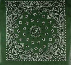 Green Cotton Bandana <b>Square</b> <b>Scarf</b> with Paisley Print Multifunctional Casual Four Seasons Wear New Design <b>Silk</b> Printed Ban - Product Image 5