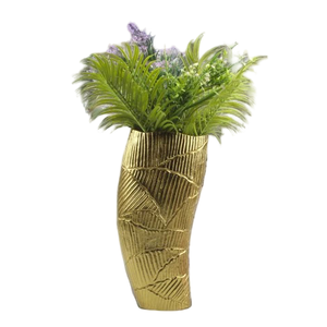 Vase à fleurs en aluminium de haute qualité avec finition polie pour la décoration de table, vase à fleurs en métal pour la décoration de table - Product Image 4