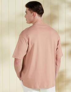 Custom Logo High Quality 320 GSM Heavy Weight <b>Box</b> Fit 100% Cotton <b>Drop</b> Shoulder Oversized Elongated Boxy T Shirts For Adults - Product Image 3