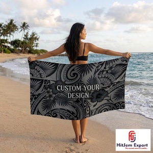 Custom Printed South Island Sarong Beach Wrap Hawaiian Pareo Tropical Resort Wear OEM ODM Fabric Manufacturer Supplier India - Product Image 3