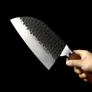 Custom Handmade Industrial Chef Cleaver <b>Knife</b> Carbon Steel Blade Wood Handle Eco-Friendly Ambidextrous Extra <b>Sharp</b> - Product Image 3