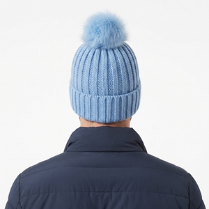 Bonnet côtelé unisexe doux et chaud en tricot épais avec pompon pour l'hiver et les activités extérieures par temps froid - Product Image 2