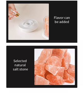 Wholesale Home Essentials Natural Electronic Usb pink <b>Crystal</b> Led Himalayan Salt Lamp Night Light Room Aroma Diffuser - Product Image 5