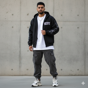 Nouveauté 2026 – Sweats à capuche unisexes avec logo sérigraphié, vente en gros, streetwear, molleton épais 100 % coton, sweats à capuche zippés - Product Image 4