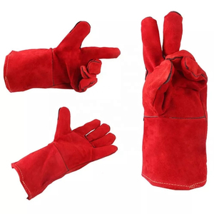 Leather BBQ <b>Gloves</b> Heat Resistant <b>Cooking</b> <b>Gloves</b> Daily Use BBQ Leather <b>Gloves</b> <b>Cooking</b> <b>Gloves</b> Heat Protection Bulk Supplier - Product Image 2