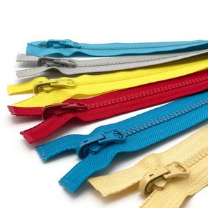 5 #   Fermeture éclair double face à verrouillage automatique en résine écologique, à extrémité ouverte rotative, couleur personnalisée pour sacs et vêtements - Product Image 4