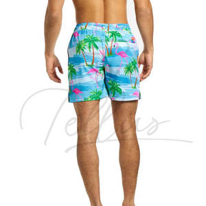 กางเกงขาสั้นชายหาดผ้าแคนวาสระบายอากาศได้ดี ความยาวระดับเข่า เอวกลาง มีเชือกผูกและกระเป๋า สำหรับผู้ใหญ่ ราคาสมเหตุสมผล - Product Image 4