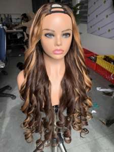 Peluca de Cabello Humano Virgen Remy con Cutícula Alineada y Frente de Encaje para Mujeres Negras, Personalizada, Colorida, 180% de Densidad - Product Image 2