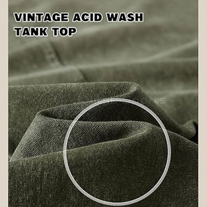 Easy Fit Acid Wash <b>Tank</b> <b>Top</b> <b>Men</b> 100% Cotton Casual Style Lightweight Breathable Eco-Friendly Quick Dry Comfortable Shape Simple - Product Image 6
