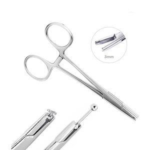 2026 Pinces de perçage corporel durables de 3 mm, sur mesure, de haute qualité, pour oreille, nez et lèvre, outils de perçage chirurgical réutilisables - Product Image 1