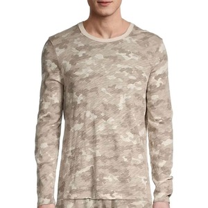 Camiseta de Caza de Manga Larga con Camuflaje para Hombre, Cuello Redondo, Camiseta de Camuflaje para Exteriores, Logotipo Personalizado, Poliéster/Algodón, Impresión por Serigrafía - Product Image 1