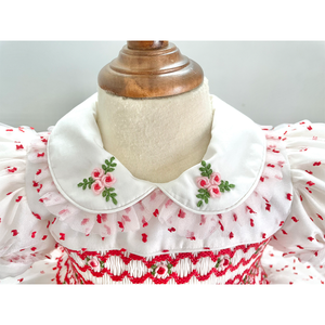 Made in Vietnam - Beautiful Smocked Embroidery Dress Formal Dress Durable Smocked Clothing, Girls Dresses - Product Image 6