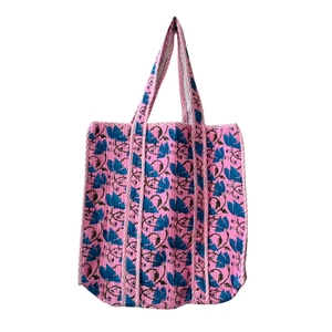 Knnotted Earth for Floral Cotton Tote <b>Bag</b> Bohemian Panelled Design Zipper Closure Eco-friendly <b>Foldable</b> All Seasons <b>Bag</b> - Product Image 1