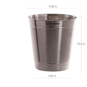 Cubo de Basura de Hierro Hecho a Mano con Diseño Moderno, Contenedor de Basura Metálico Personalizado, Proveedor Mayorista para Hogar, Oficina, Hotel, Restaurante - Product Image 2