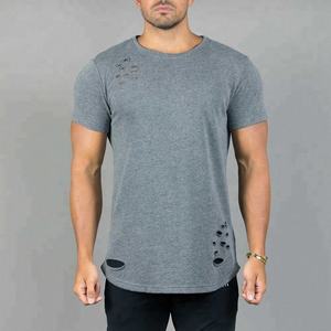 Men Distressed Heavyweight Cotton Blank Oversized <b>Tshirt</b> 100% Cotton for Men's T-shirt - Product Image 2