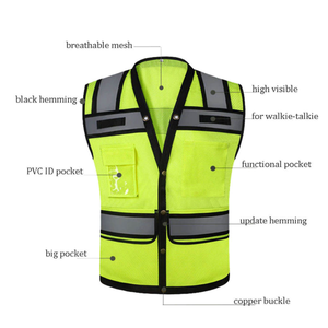 Nuevo Diseño de Ropa de Seguridad, Chaleco de Trabajo de Alta Visibilidad para Hombre, Tejido Reflectante, Ajuste Cómodo, Construcción Duradera, Ropa de Trabajo - Product Image 3