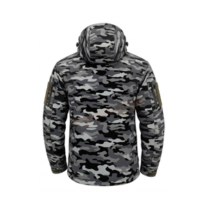 Veste de chasse d'hiver pour homme, coupe camouflage personnalisée, imperméable, coupe-vent, respirante, softshell, solide, confortable, pour la pêche, la randonnée tactique - Product Image 2