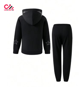 Chándal Deportivo de Invierno Personalizado con Pedrería para Hombre, 100% Algodón, Felpa, Secado Rápido y Transpirable - Product Image 2