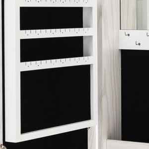 Armadietto Portagioie Salvaspazio con Specchio, Montabile a Parete/Porta, con Chiusura di Sicurezza - Spedizione Gratuita - Product Image 3