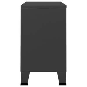 ตู้ข้างทรงสี่เหลี่ยมขนาดกลางสีแอนทราไซต์เมทัลลิก - Product Image 4